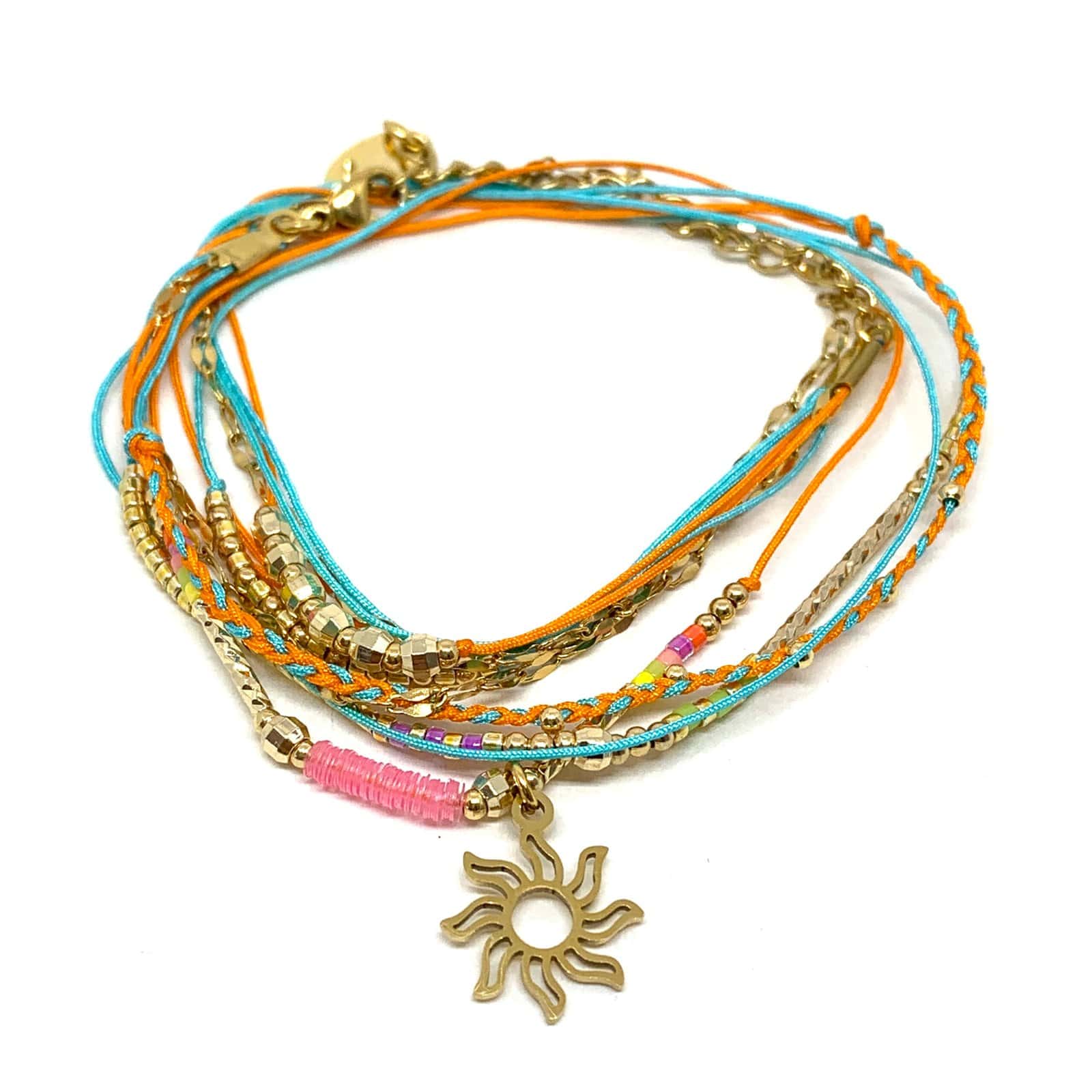 Hypnochic Bracelets Mily 2 rangs bracelet multicolore ajustable