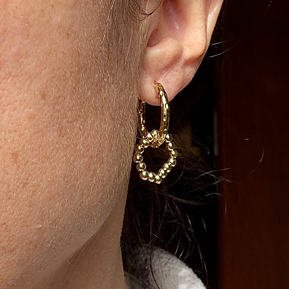 Mad So Creation Kate créoles interchangeables boucles amethyste
