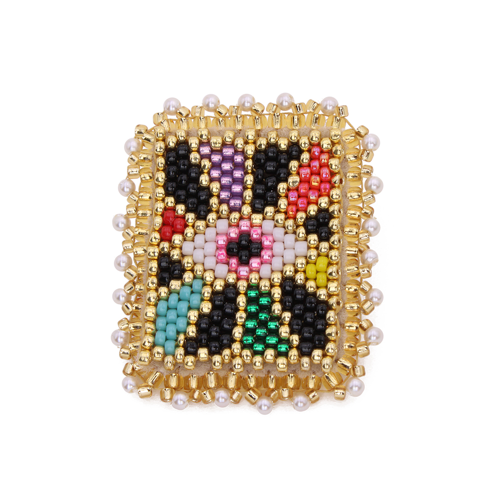 Hypnochic Eyes Broche Perles Miyuki Œil Femme