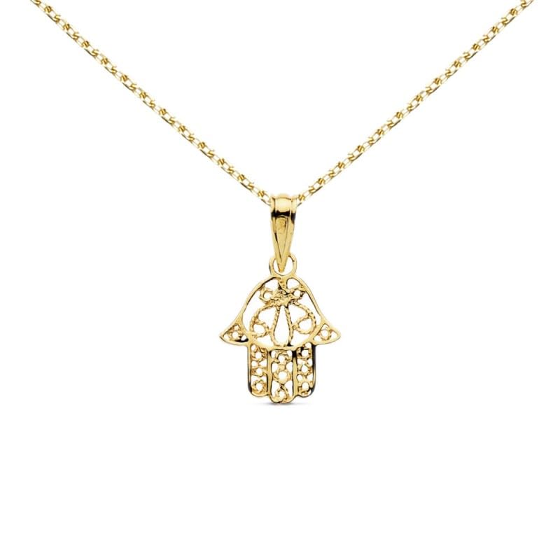 L'Atelier d'Azur Main de Fatma collier or 18 carats 45 cm