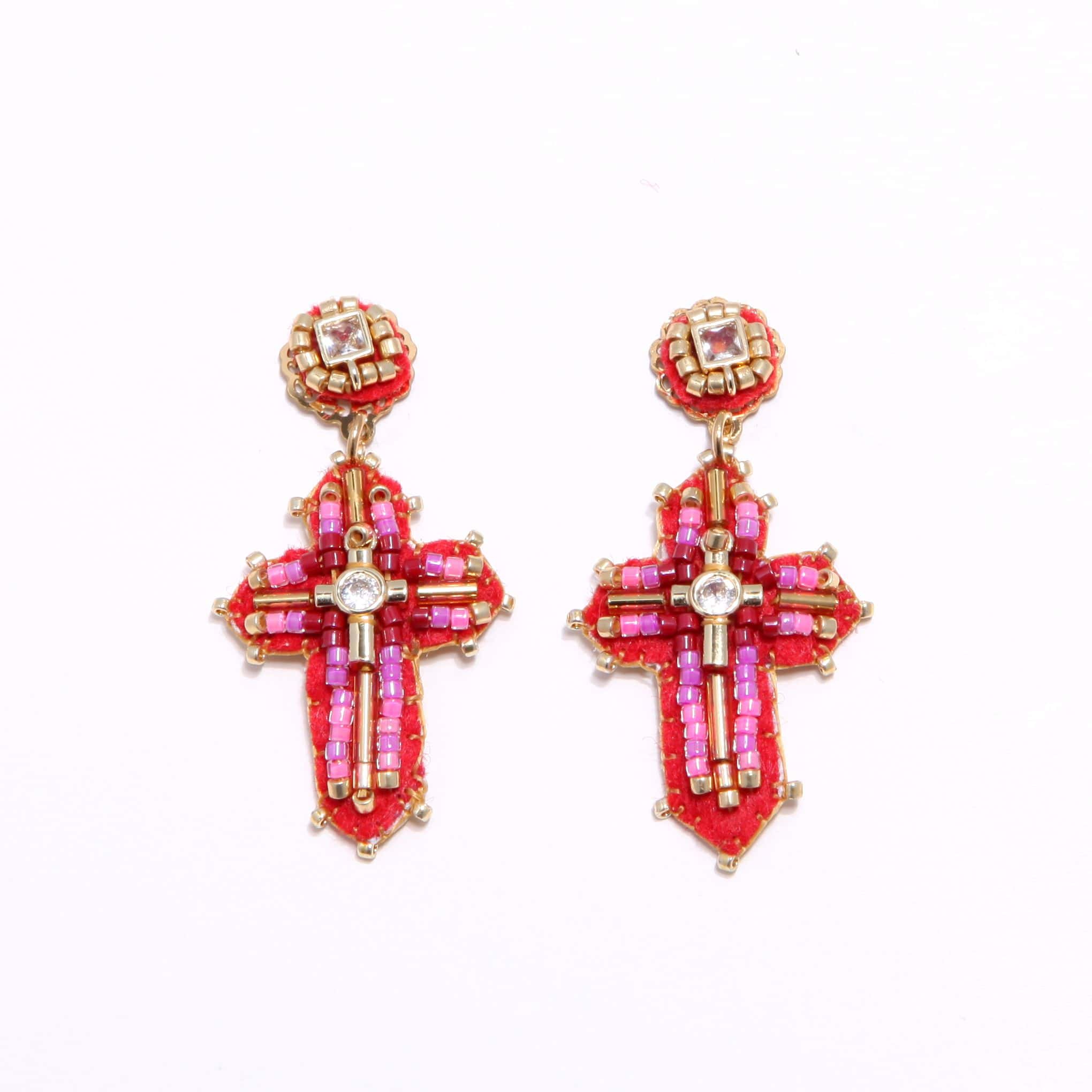 Hypnochic Baby Marta boucle d'oreille fantaisie croix feutrine
