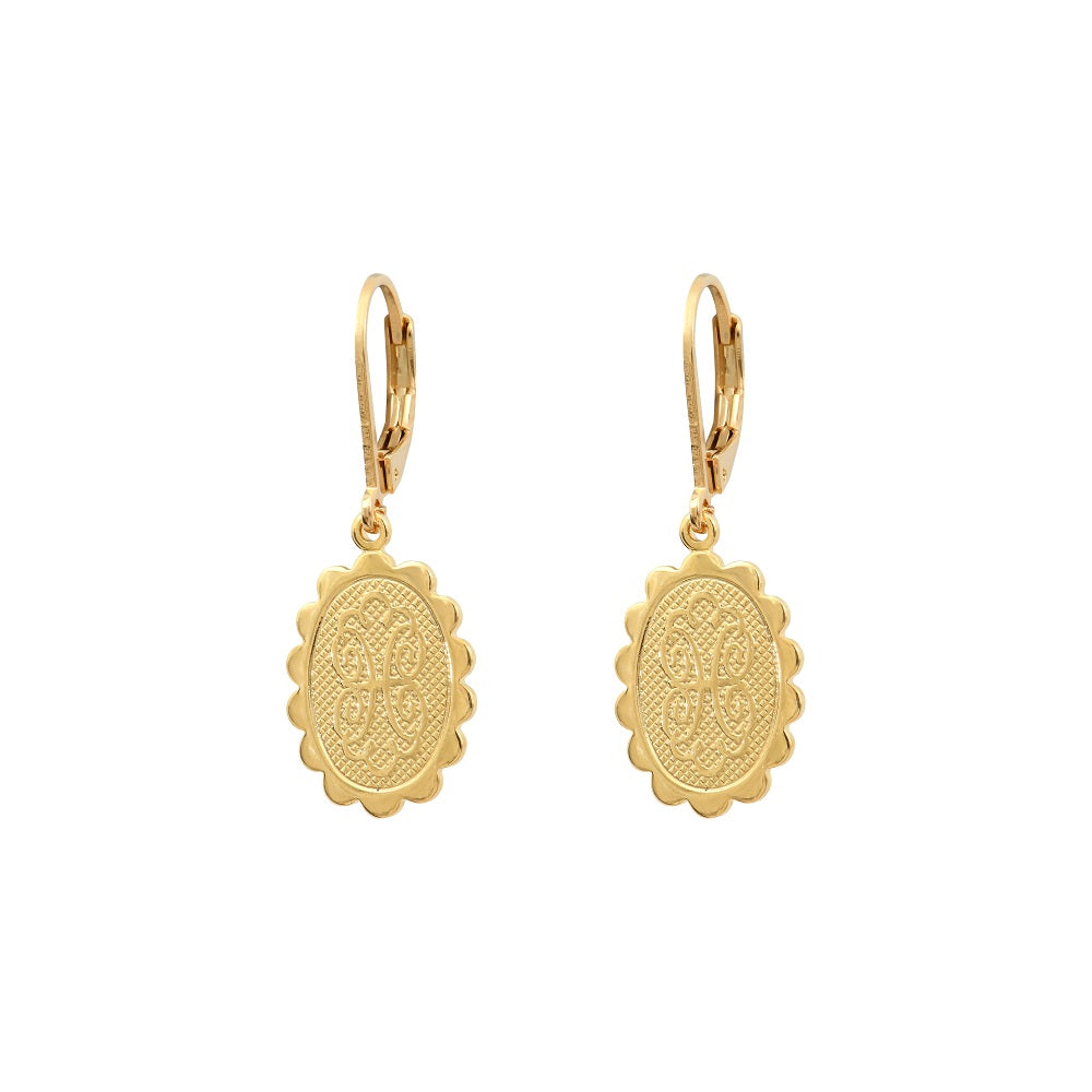 Leticia Ponti Valentina boucles d'oreilles plaqué or