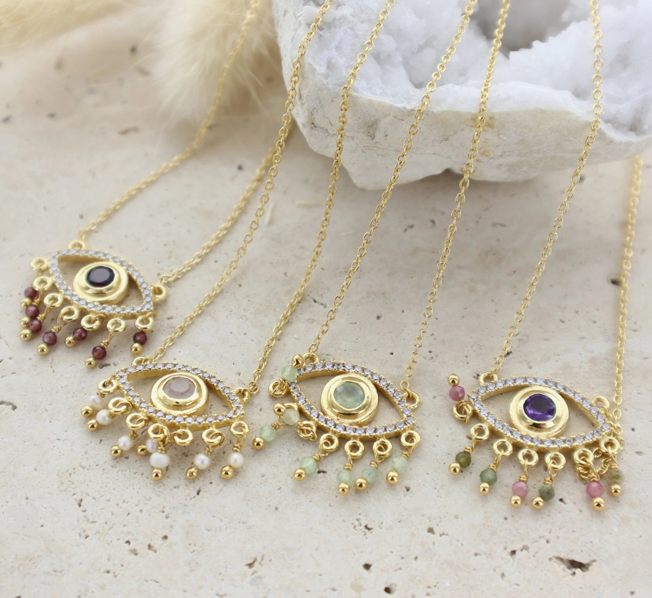 Leticia Ponti Protect Eyes collier améthyste
