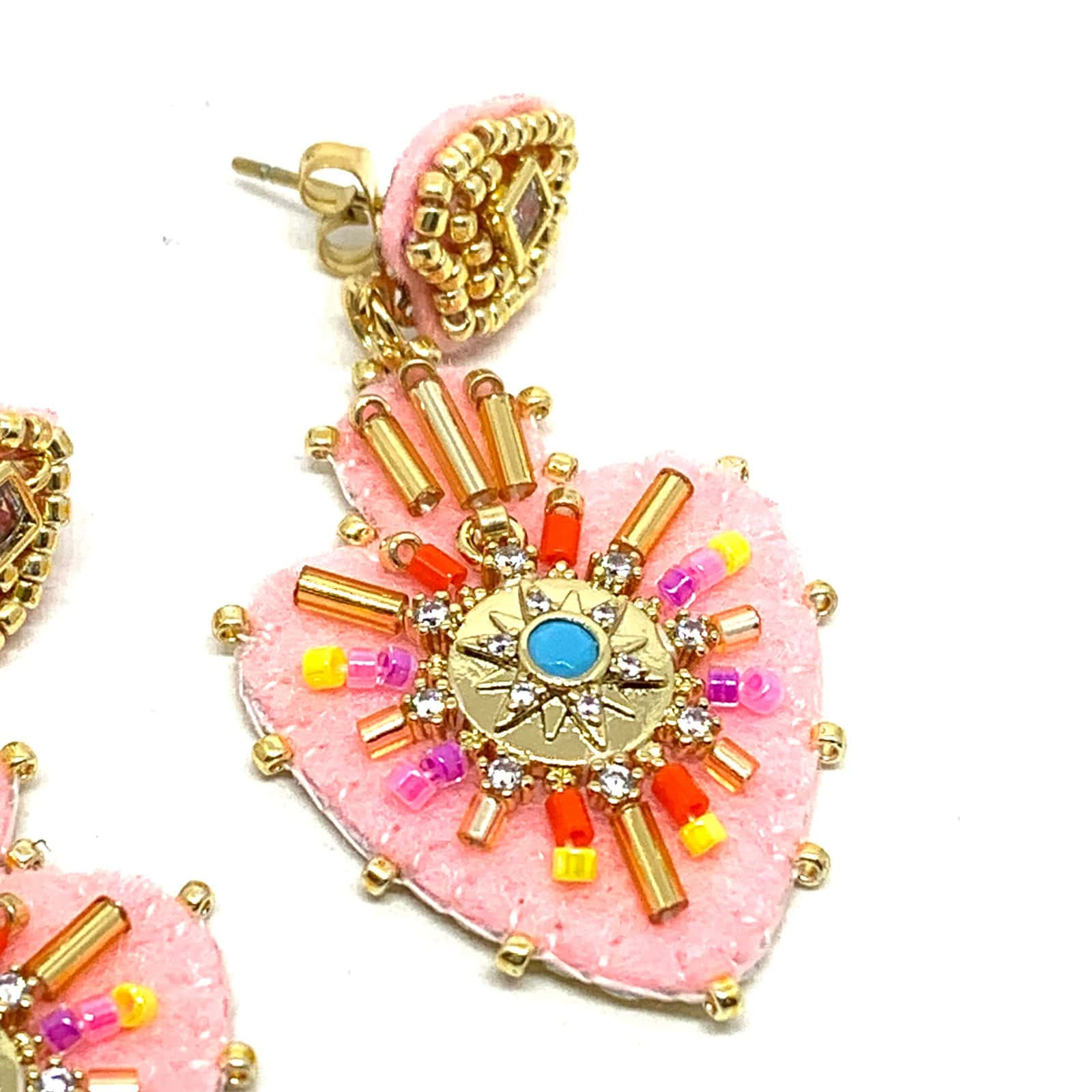 Hypnochic Julia boucles d'oreilles croix feutrine petit modèle