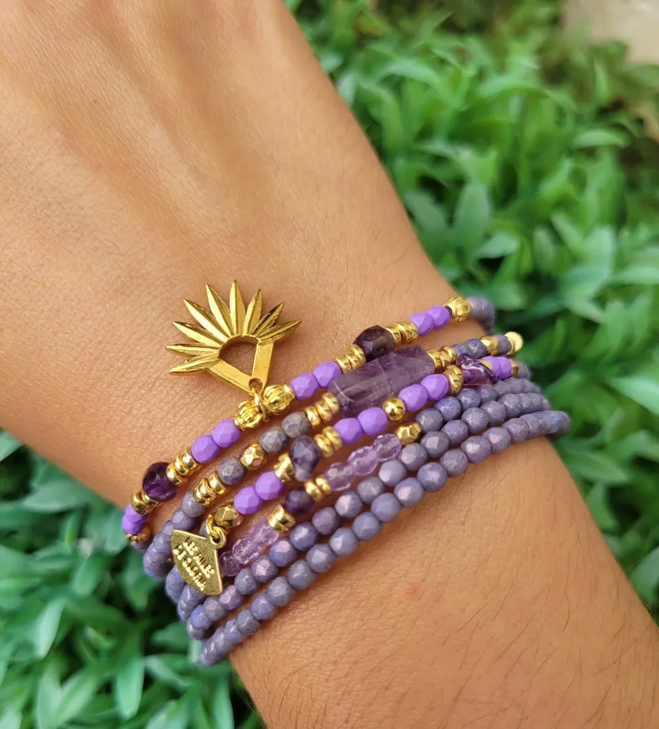 Les Ailes de Gloria Bakji bracelet multirangs femme