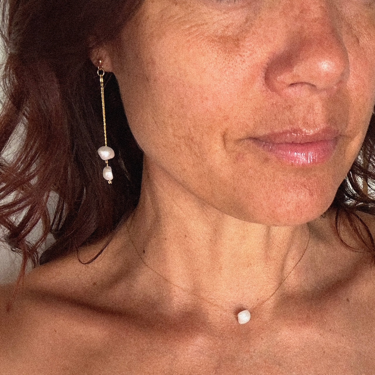 MAD SO CREATION Perla boucles perles eau douce 6 cm