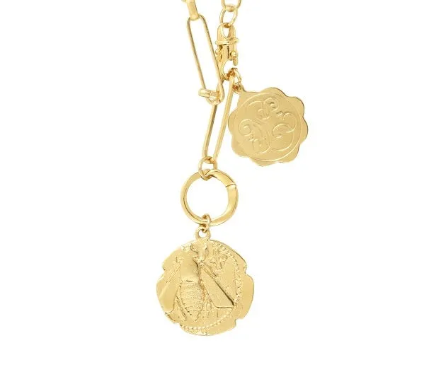 Leticia Ponti Honey Bee Maillon XL collier chaîne large 45 cm