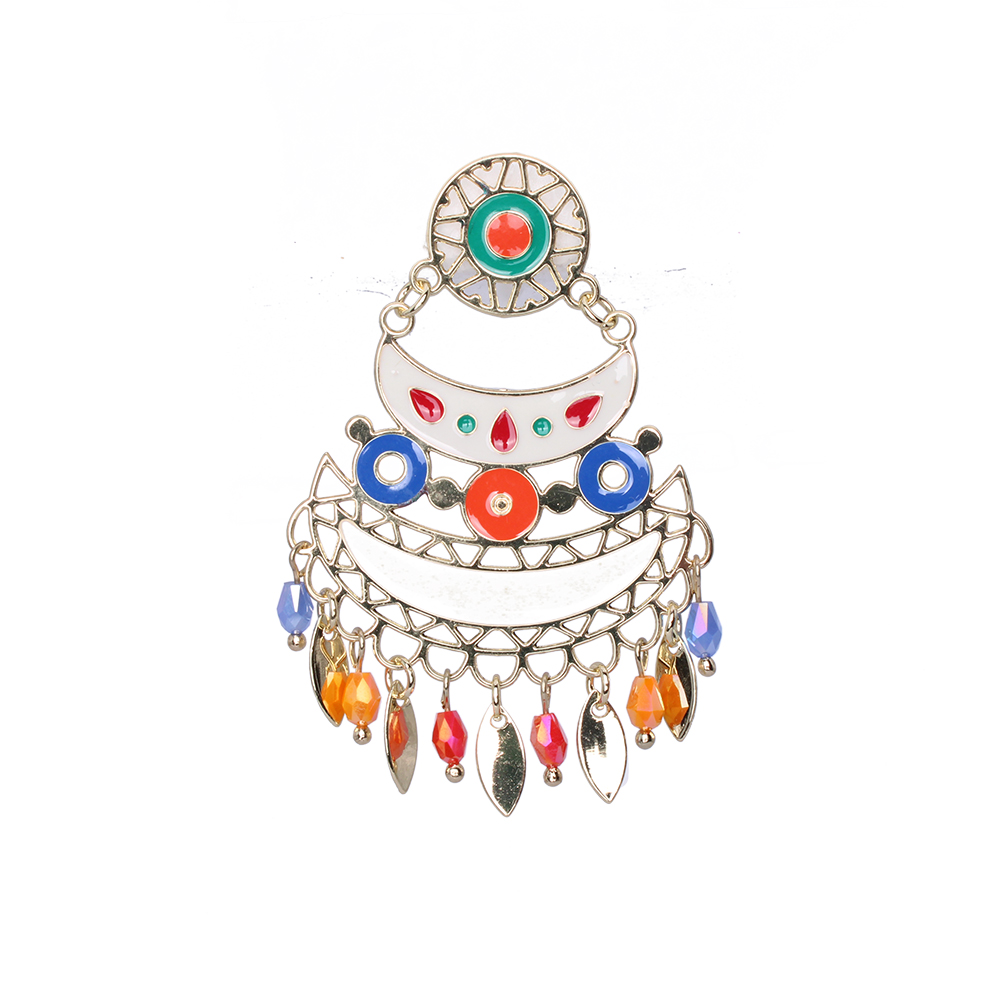 Hypnochic boucles d'oreilles pendantes multicolores