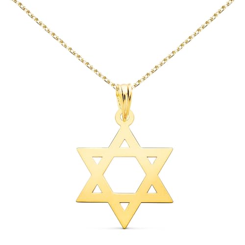 L'Atelier d'Azur Étoile de David 750 collier or jaune 18 carats