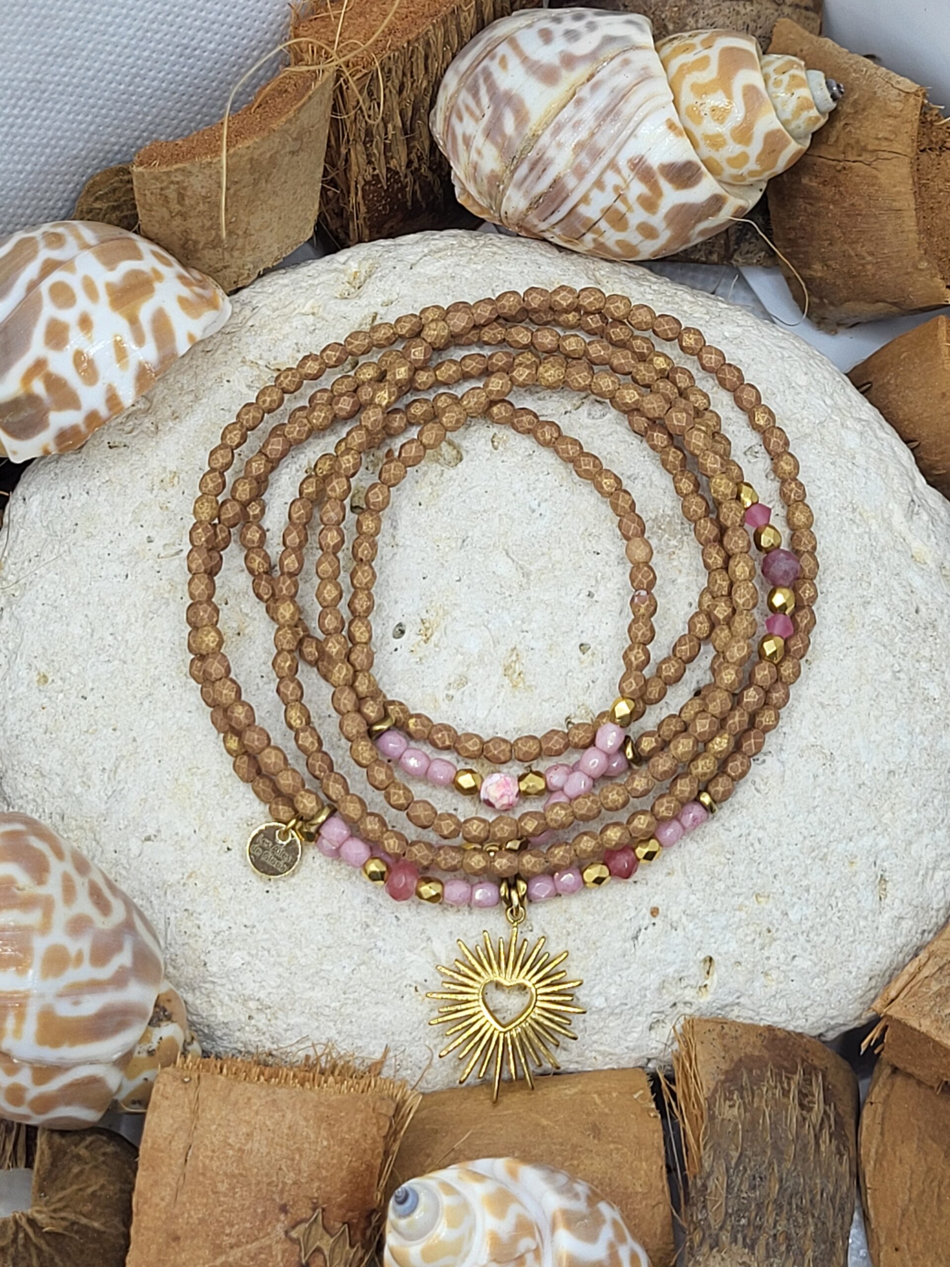 Les Ailes de Gloria Bakji bracelet multirangs femme