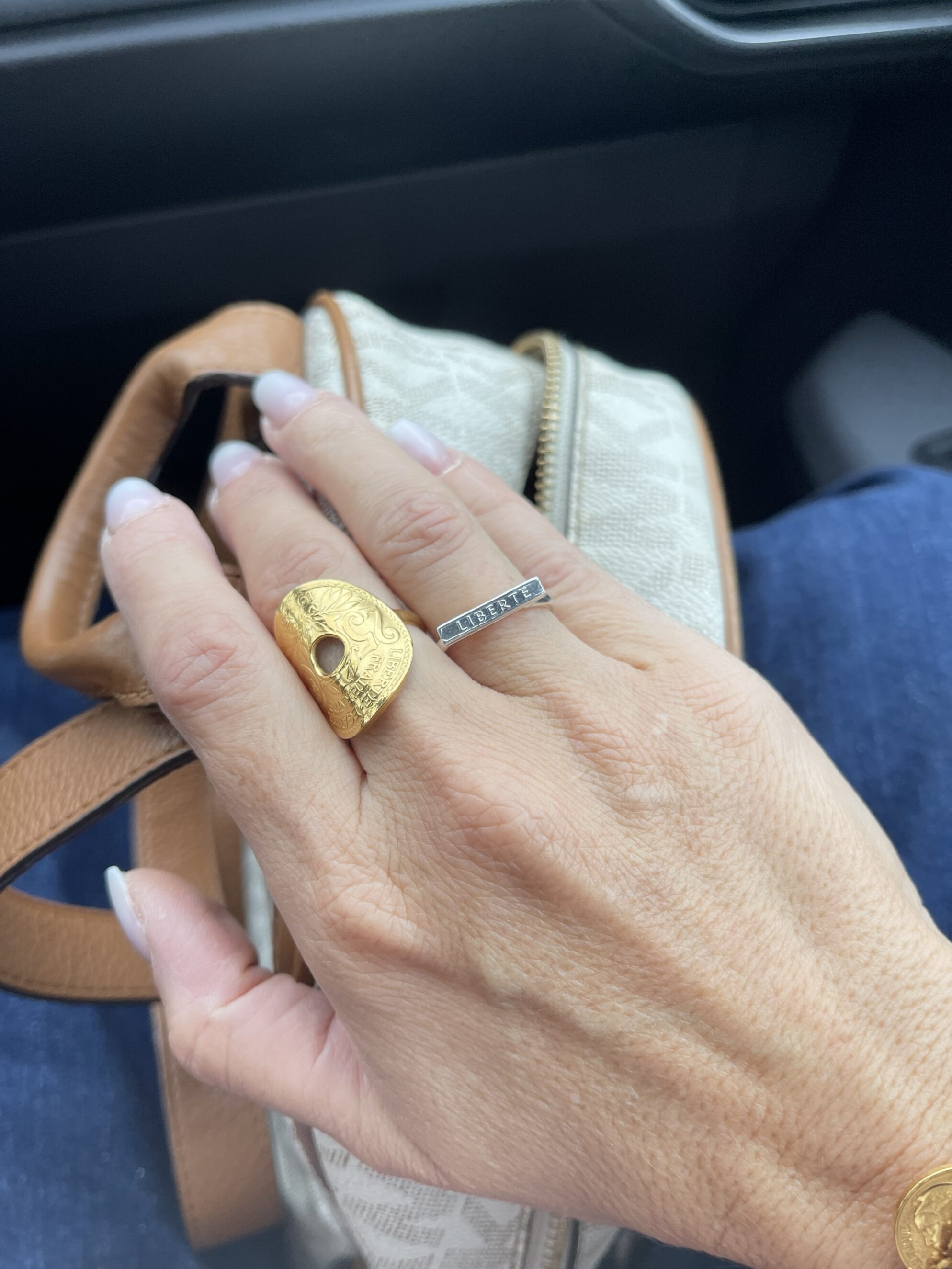 Le P’tit Franc Râleuse bague 10 francs argent 47-68