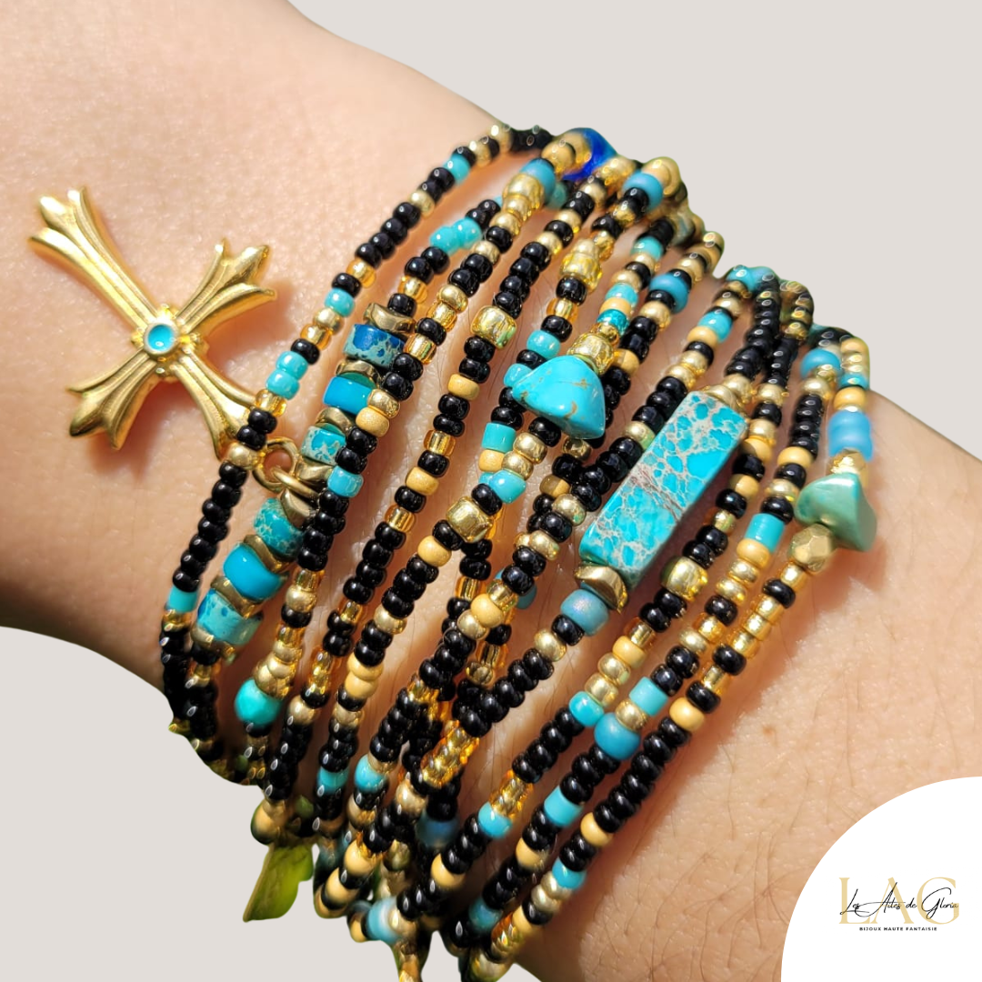 Les Ailes de Gloria Multirangs Antonia bracelet fantaisie femme