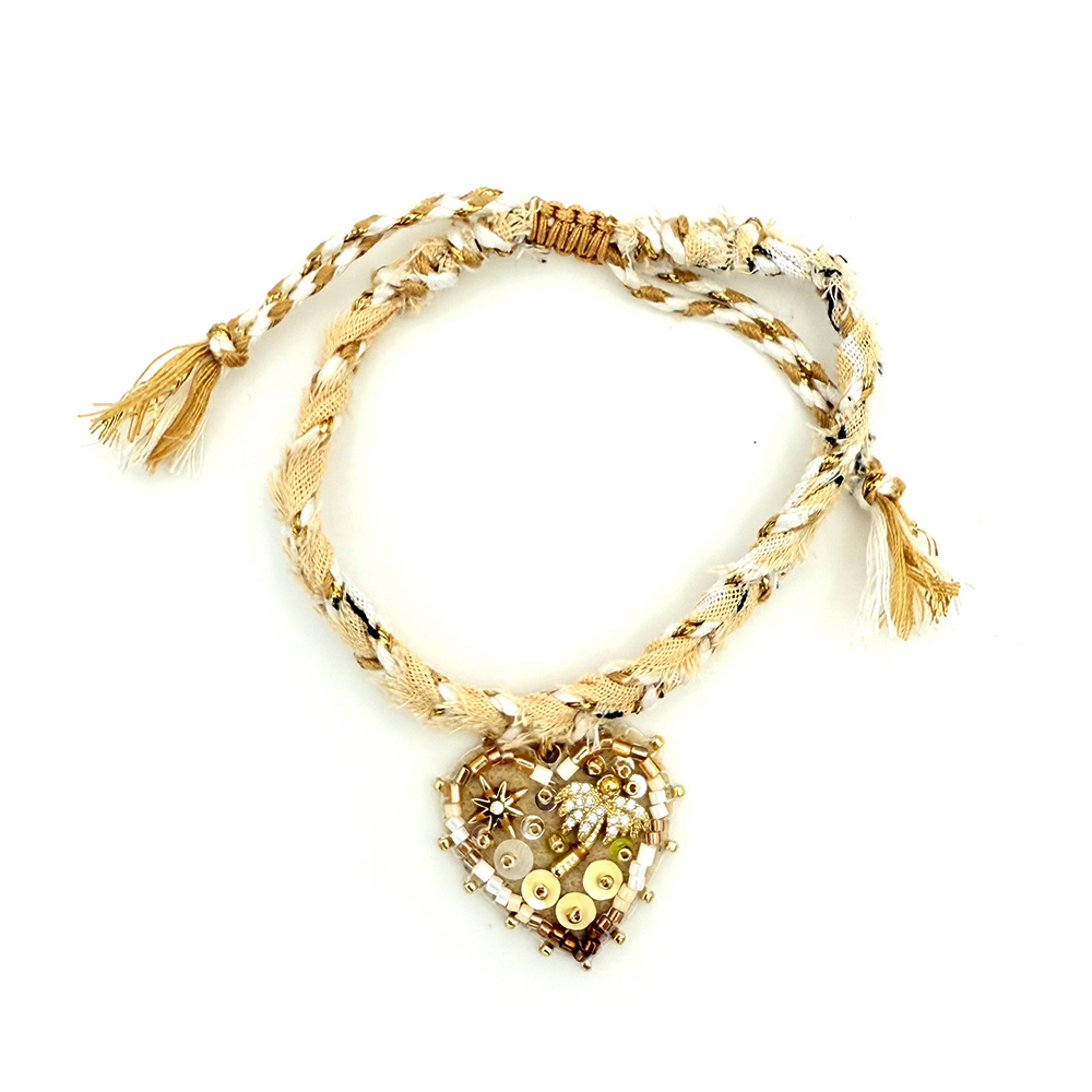 HYPNOCHIC Bracelets Bandanas Palmier M Tressé Coeur
