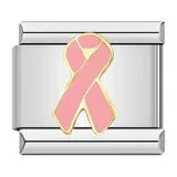 Les Ailes de Gloria Nos Wings Ribbon Pink charm aile rose