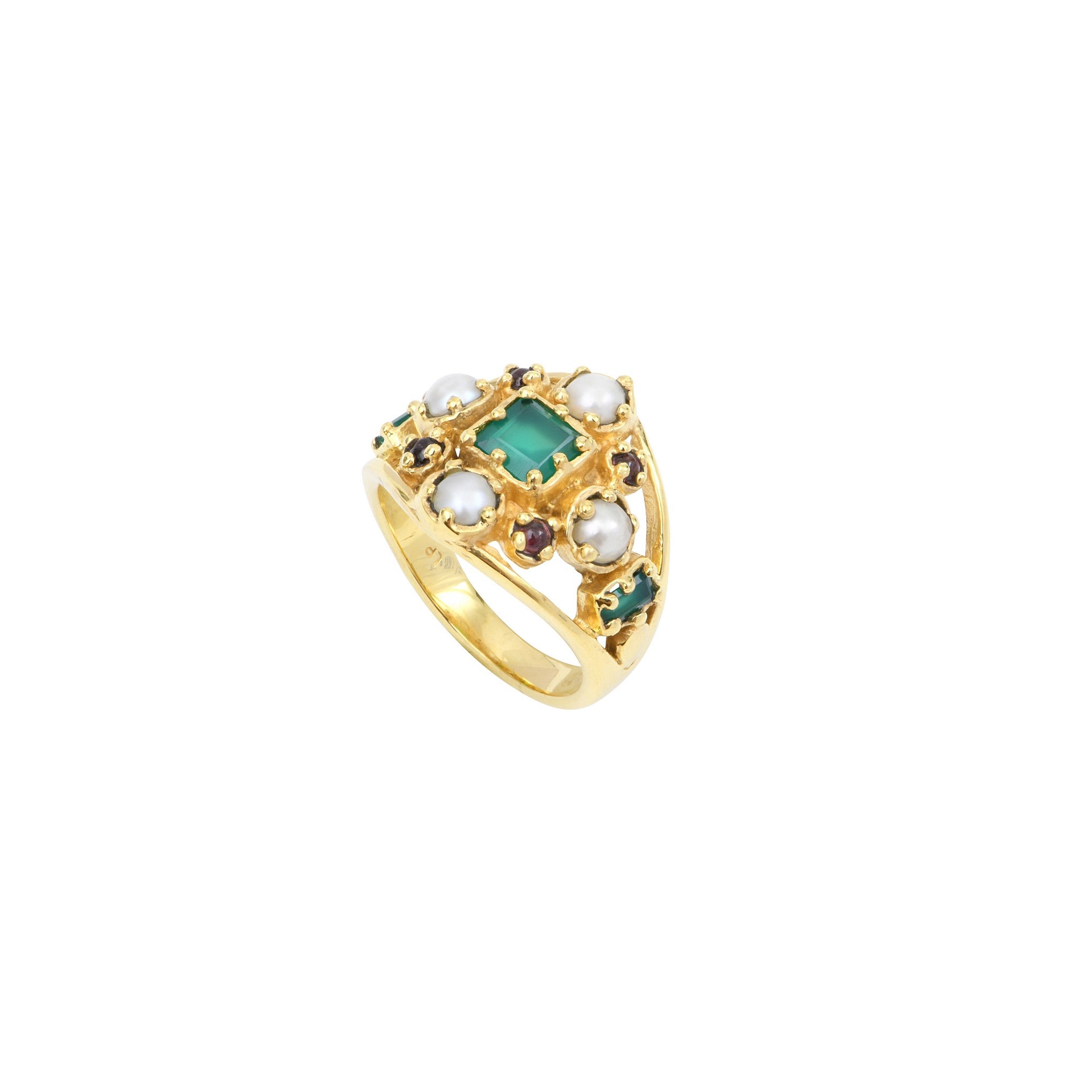 Leticia Ponti Cleo bague améthyste taille 52 plaqué or