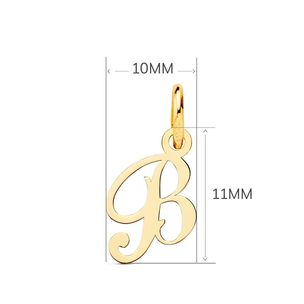 L'Atelier d'Azur Collier Lettre B Or 18 Carats Initiale