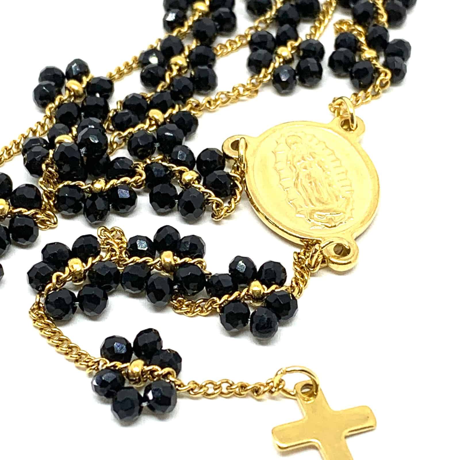 HYPNOCHIC ALANI collier chapelet croix 104 cm