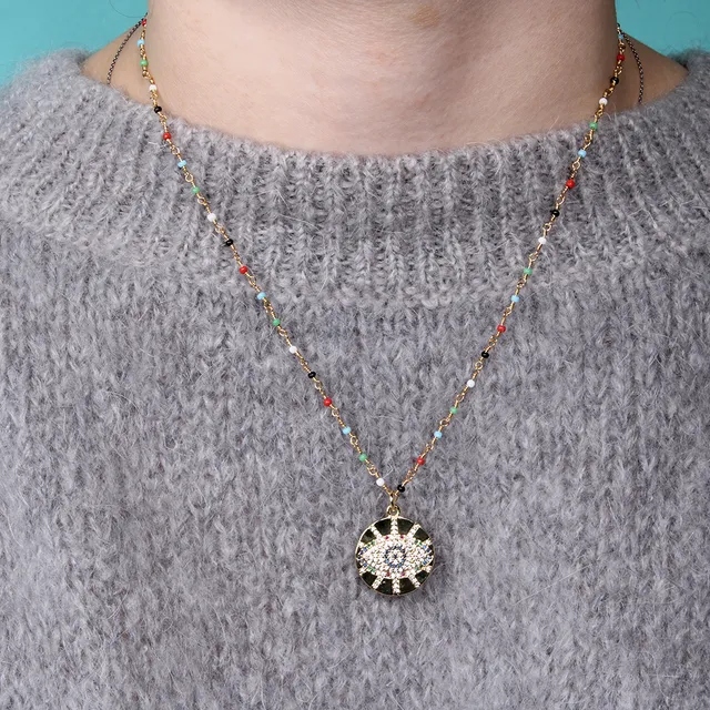 Hypnochic Colliers Eyes Collier Fantaisie Multicolore