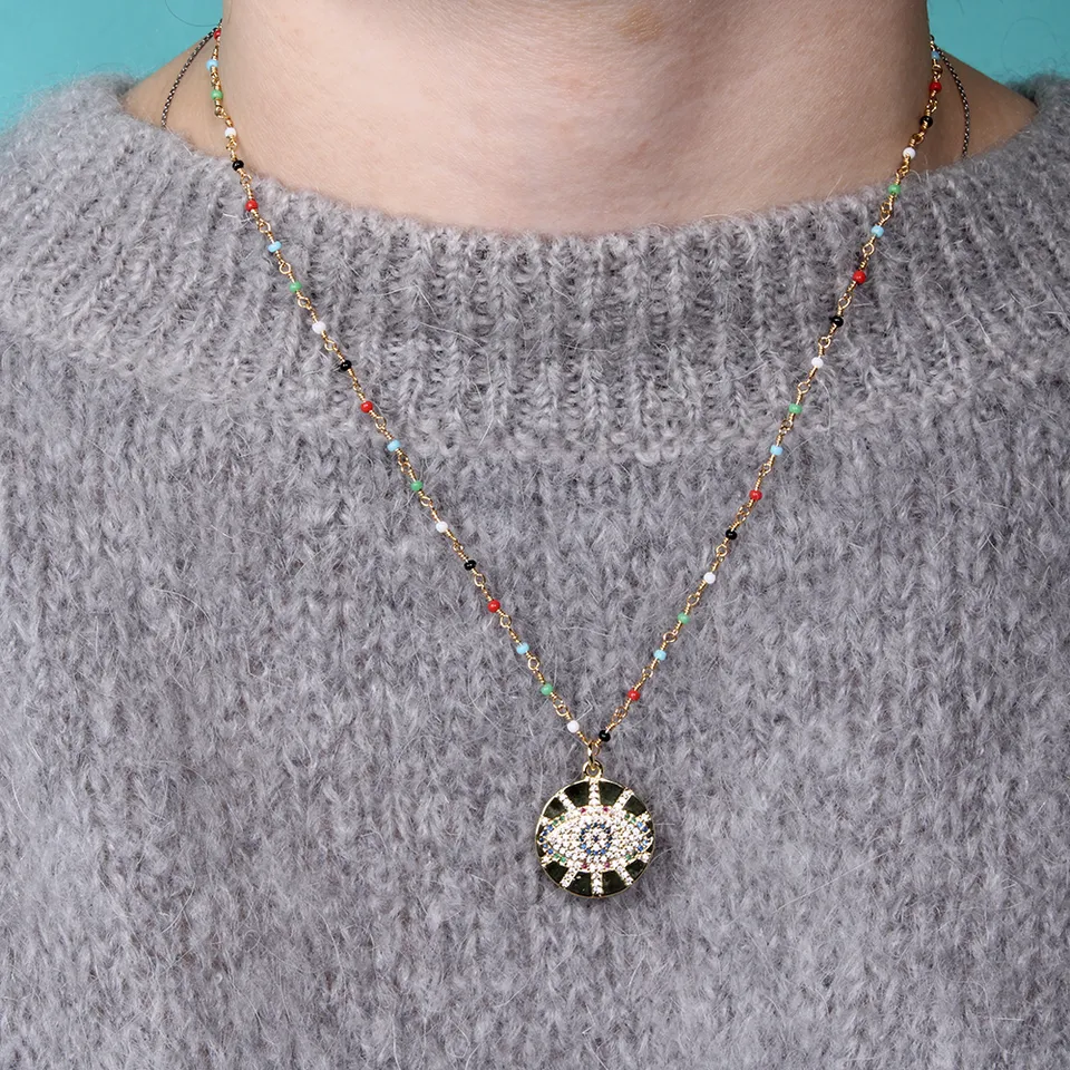 Hypnochic Colliers Eyes Collier Fantaisie Multicolore