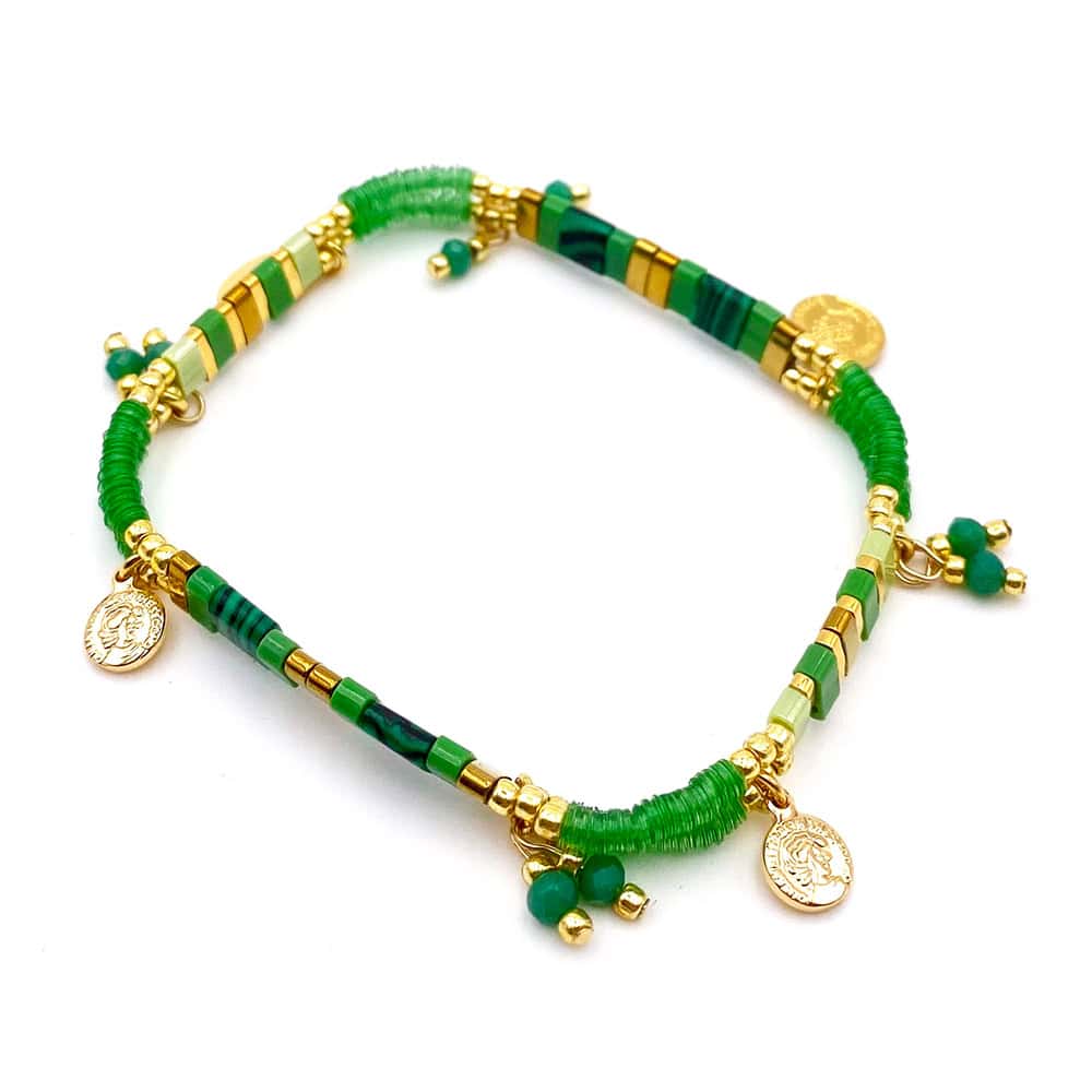 Hypnochic Tila Pastilles bracelet perles plates