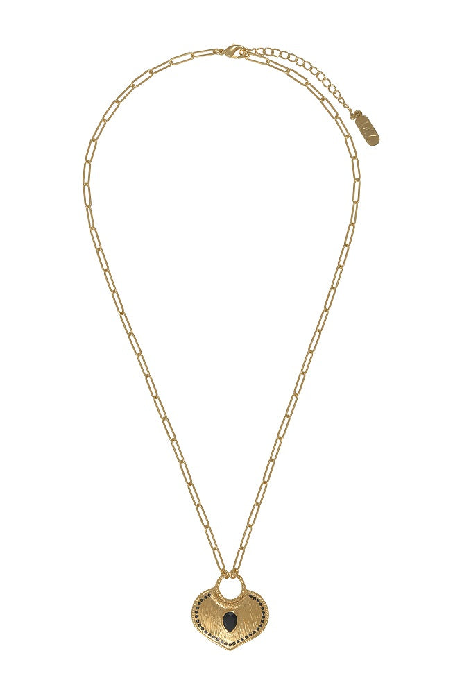 Leticia Ponti True Love Onyx collier goutte 42 cm