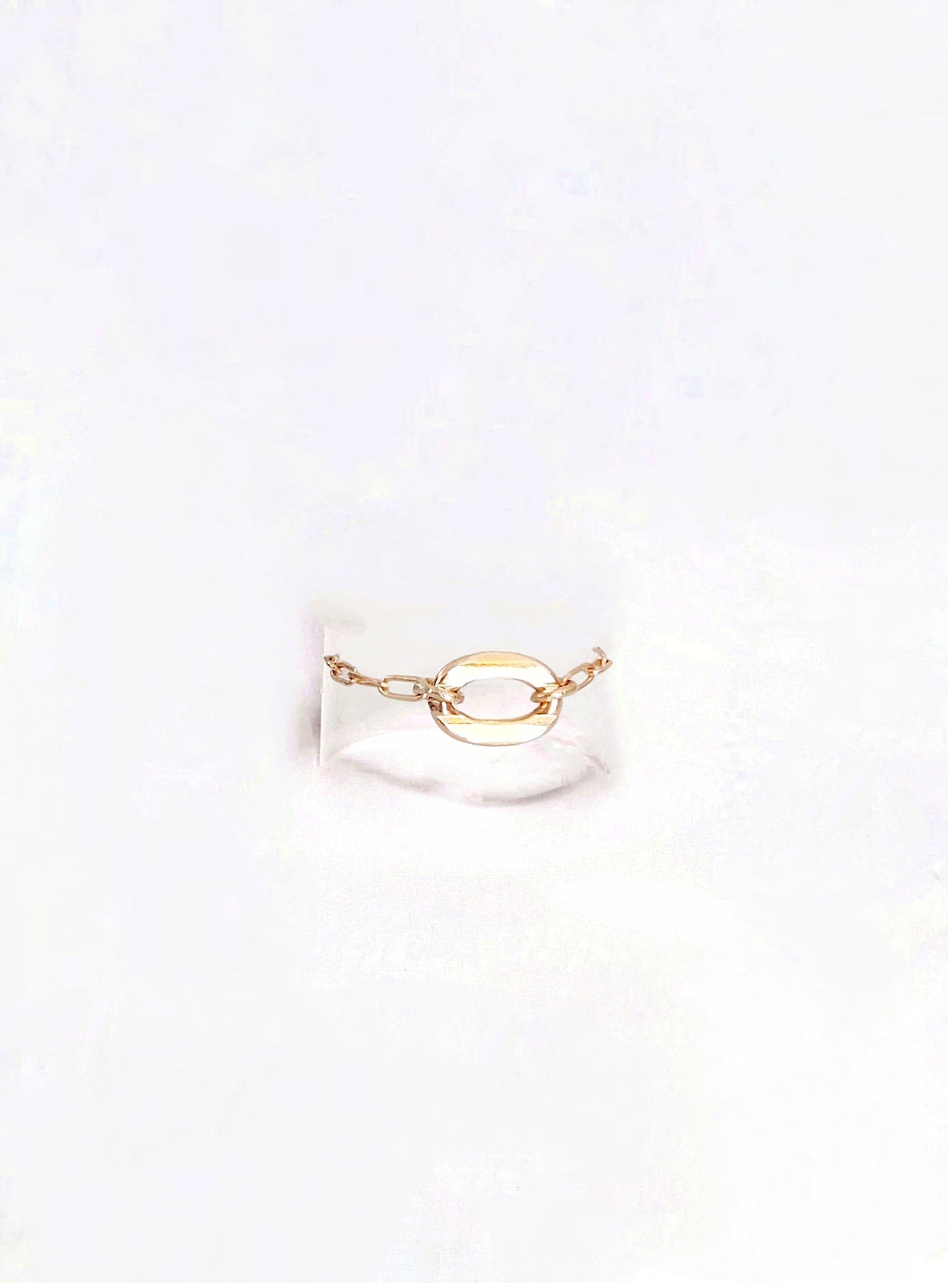 Ô PLUM Bagues Loulou bague plaqué or taille 52 ovale