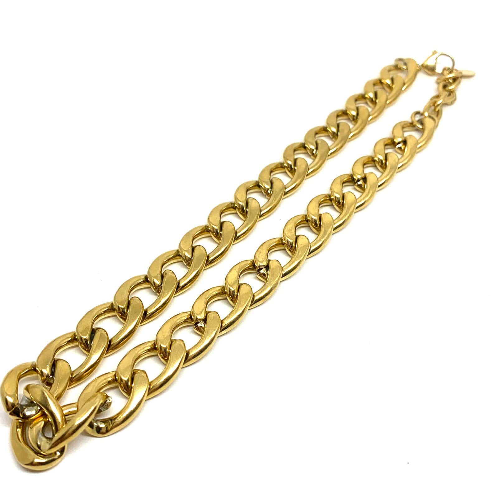 Hypnochic Mira Éma collier maillon doré 40 cm acier