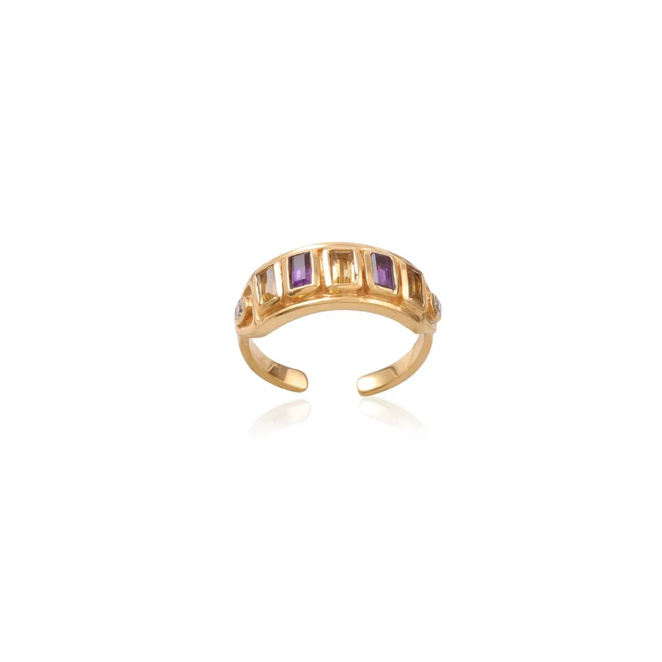 Leticia Ponti Angie N°2 bague améthyste citrine