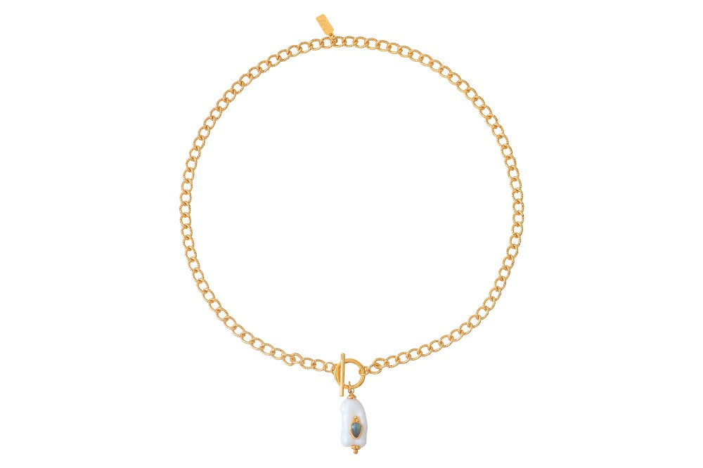 Leticia Ponti Nina collier perle baroque labradorite