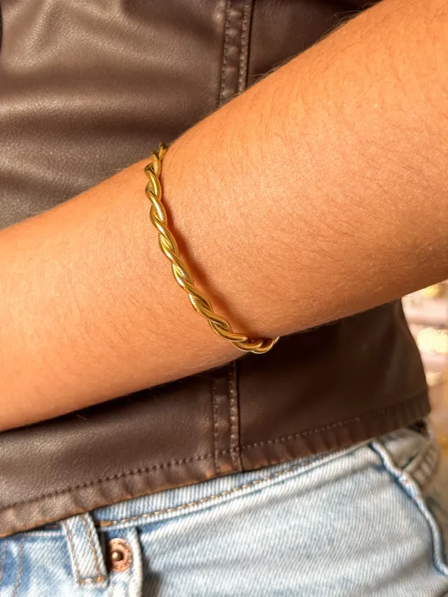 Pachanana Joncs bracelet jonc acier inoxydable femme