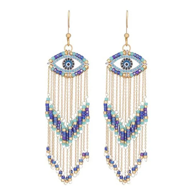 Hypnochic Satis Boucles d'Oreilles Dorées Œil Nacre