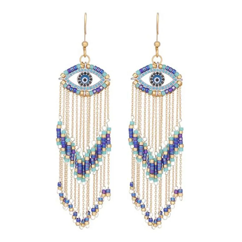 Hypnochic Satis Boucles d'Oreilles Dorées Œil Nacre