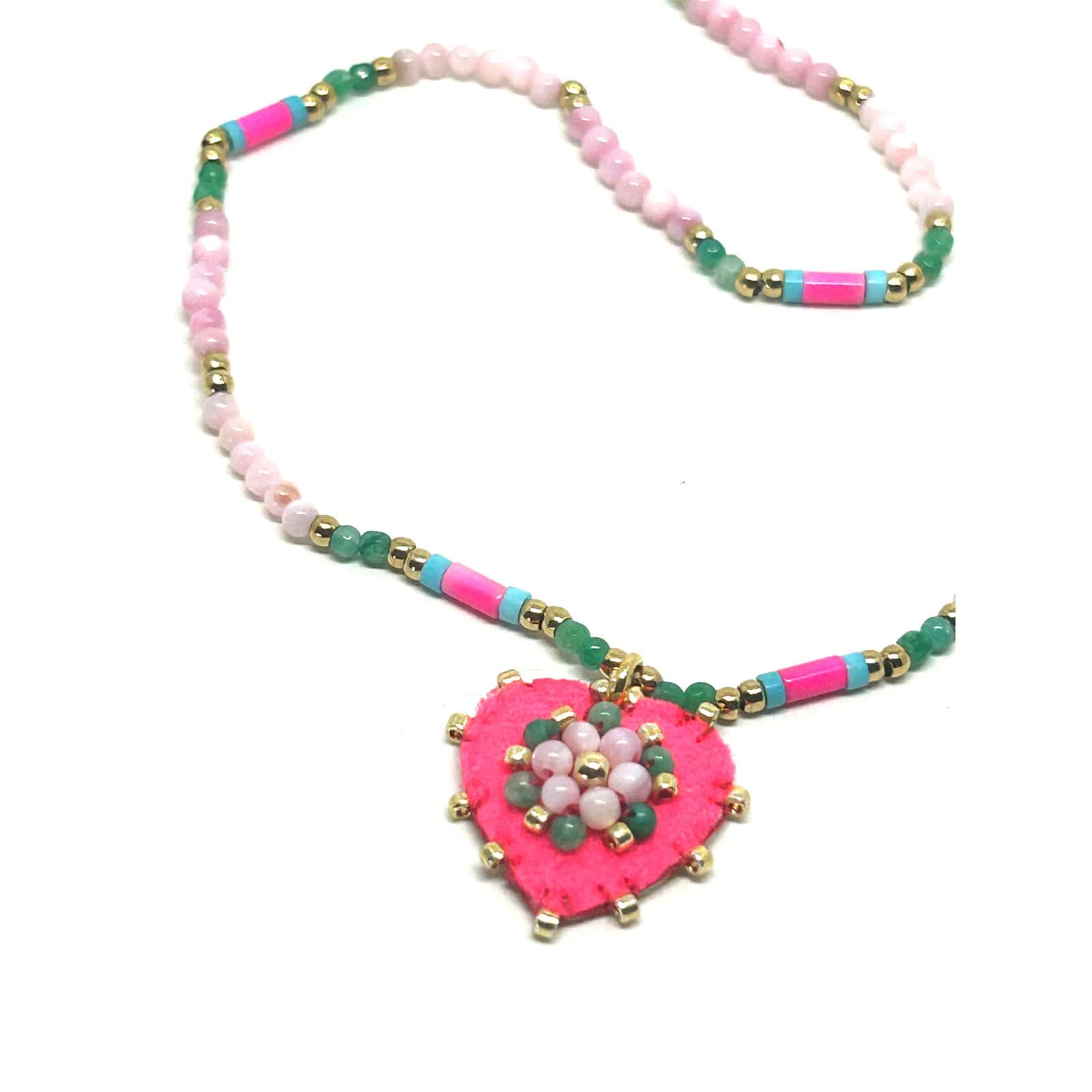 HYPNOCHIC Baby Julia collier pendentif ex-voto perles 40 cm