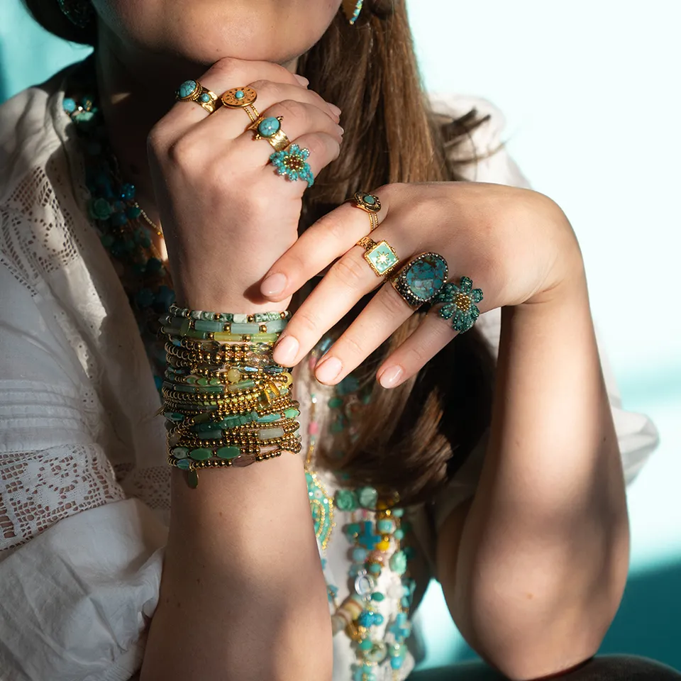 Hypnochic Bracelets Yasmine Small Lot 2 Élastique Multicolore
