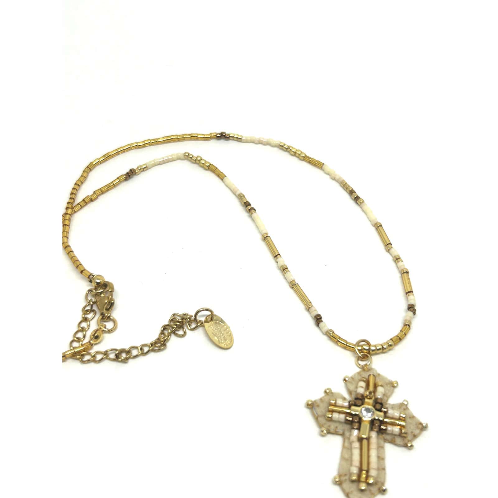 Hypnochic Colliers Collier Croix Baby Marta Miyuki 40 cm