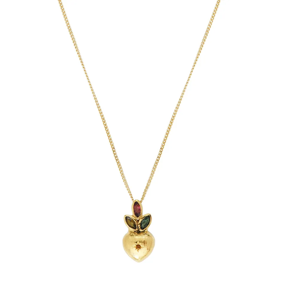 Leticia Ponti Heart Tiny collier coeur tourmaline rose