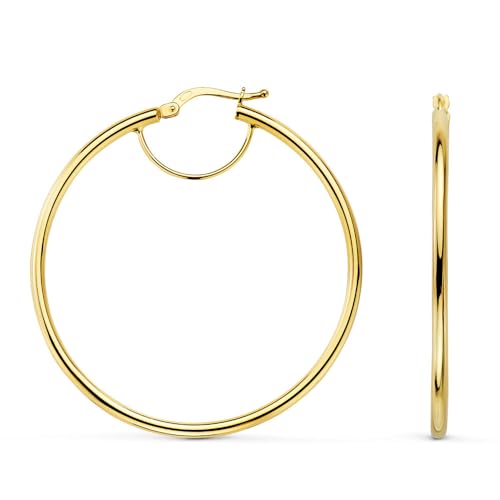 L'Atelier d'Azur Créoles Renforcées Or Jaune 4,5 cm Boucles 9 carats