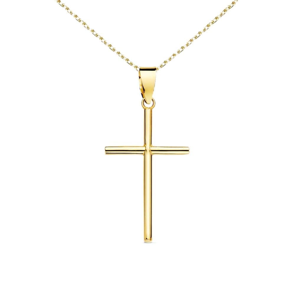 L'Atelier d'Azur Collier Médaille Croix Or 18 Carats 2,3 cm