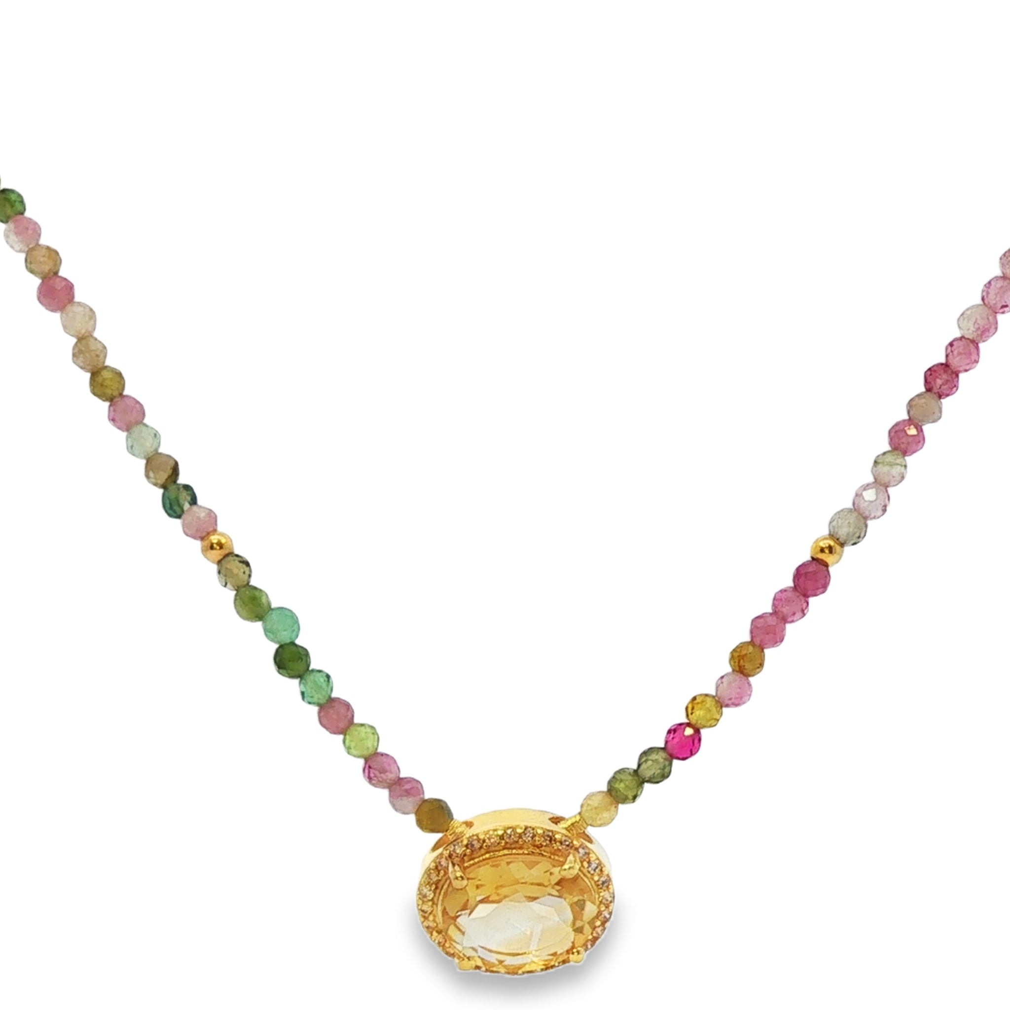 Leticia Ponti Calista collier quartz rose 38 cm