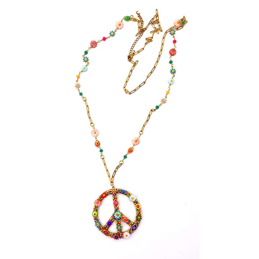 HYPNOCHIC Peace Flora sautoir fantaisie long femme