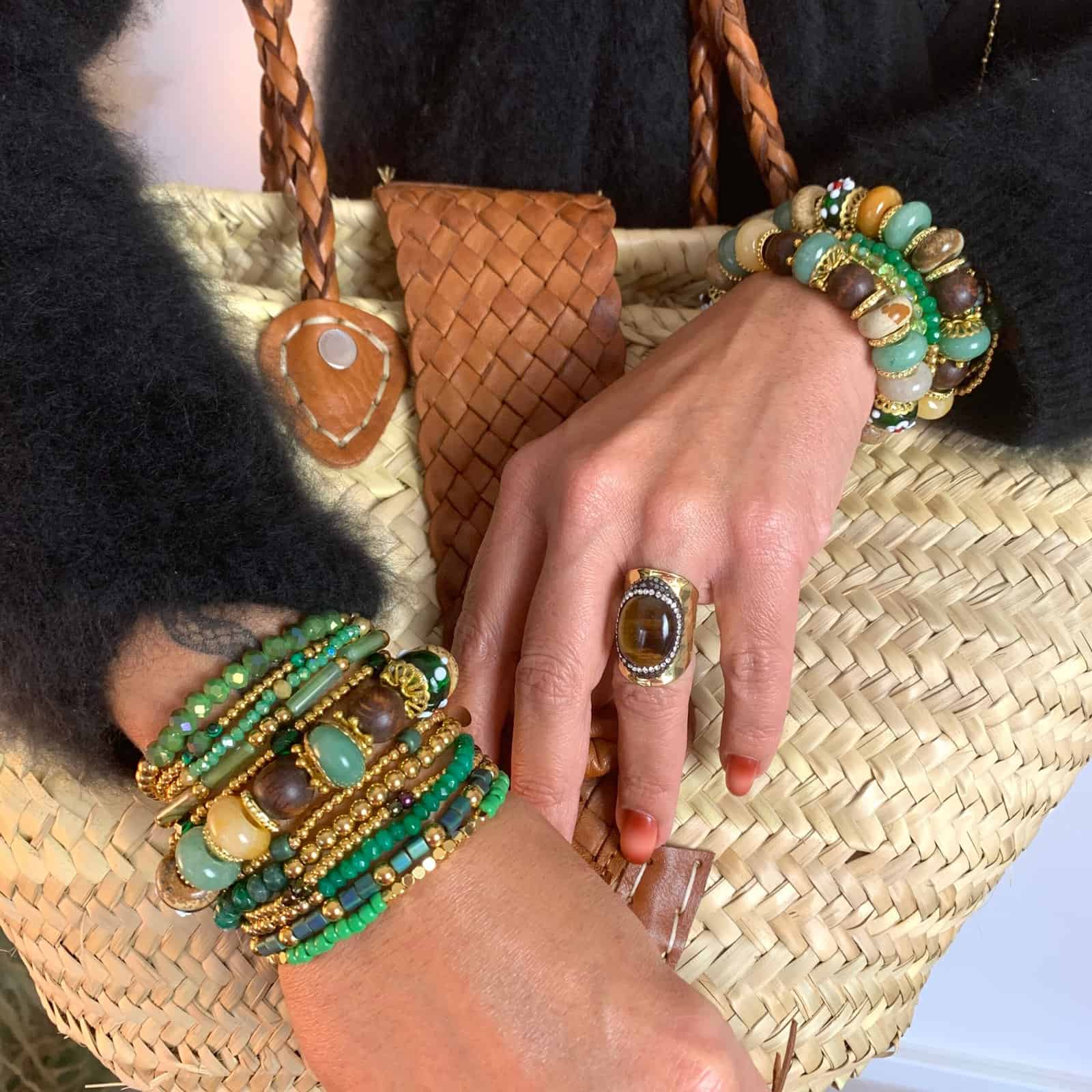 Hypnochic Bracelets Yasmine Small Lot 2 Élastique Multicolore