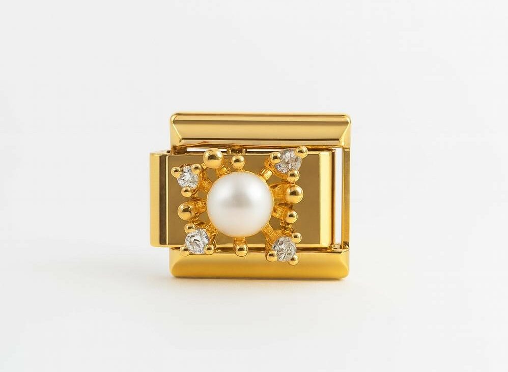 Les Ailes de Gloria My Pearl charm perle blanche