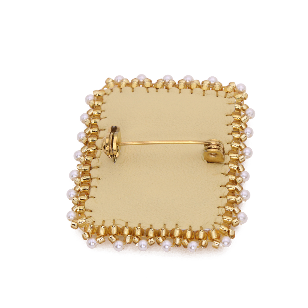 Hypnochic Eyes Broche Perles Miyuki Œil Femme