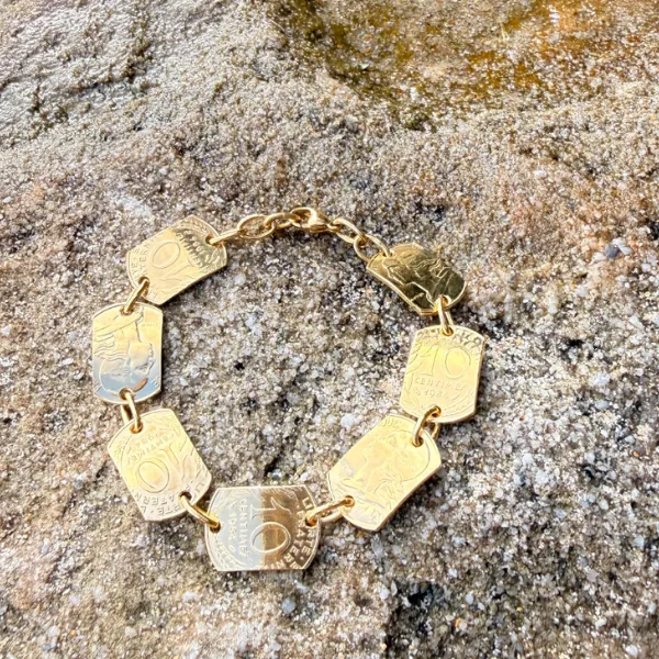 Le P'tit Franc Révolution Oscar 10 cts bracelet pièce 10 centimes