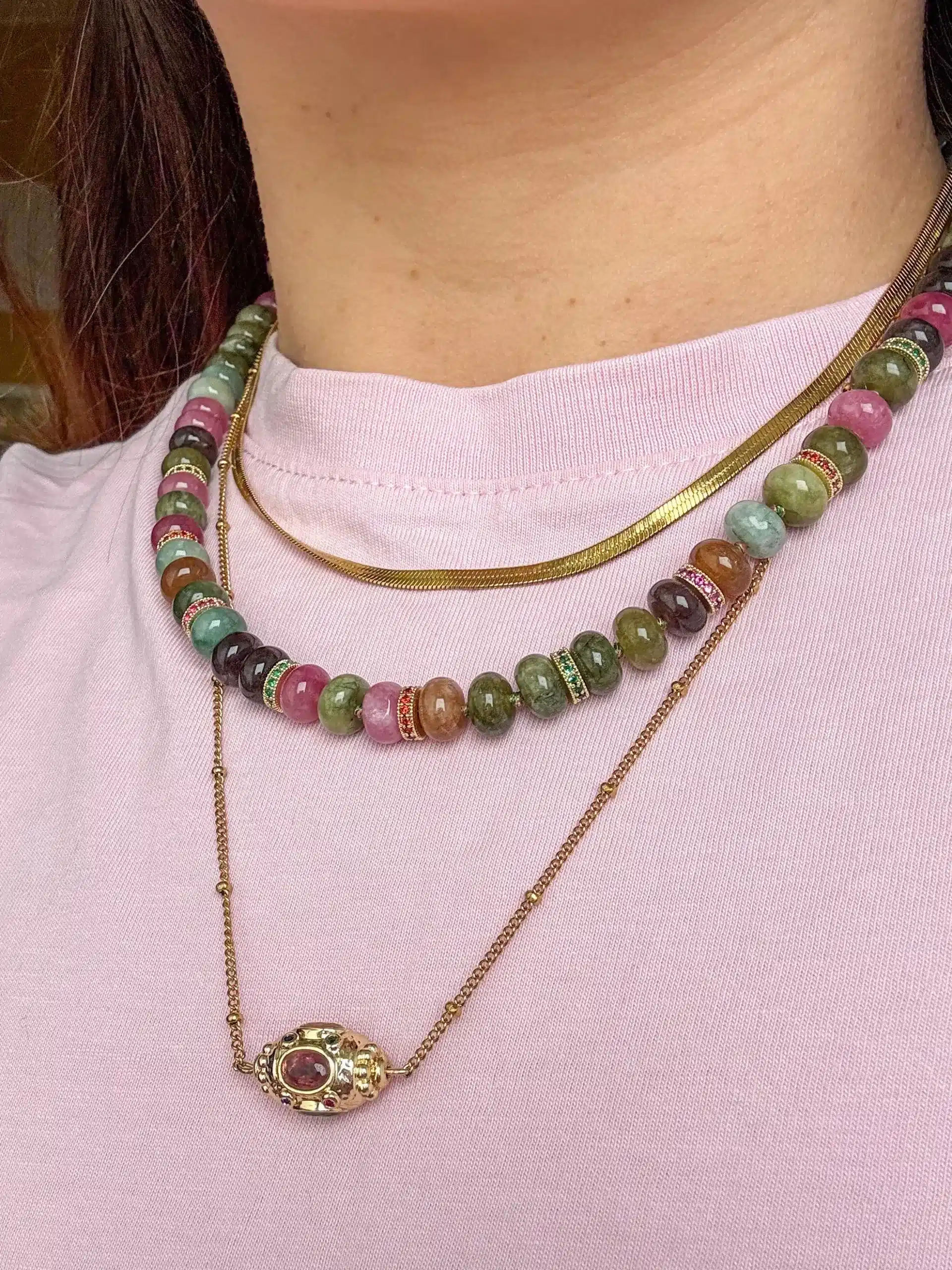 Pachanana Candy Collier acier inoxydable anti-allergique