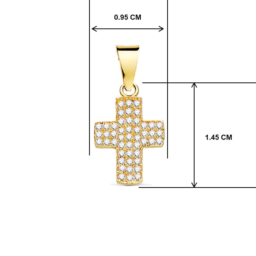 L'Atelier d'Azur Collier Croix Or 18 Carats Zirconiums