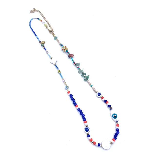 Hypnochic Playa Bleu collier Miyuki œil 40 cm