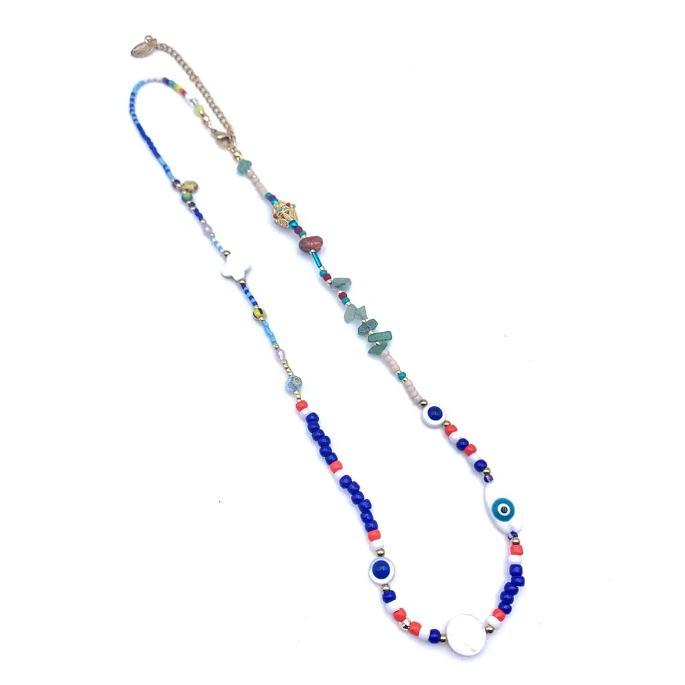Hypnochic Playa Bleu collier Miyuki œil 40 cm
