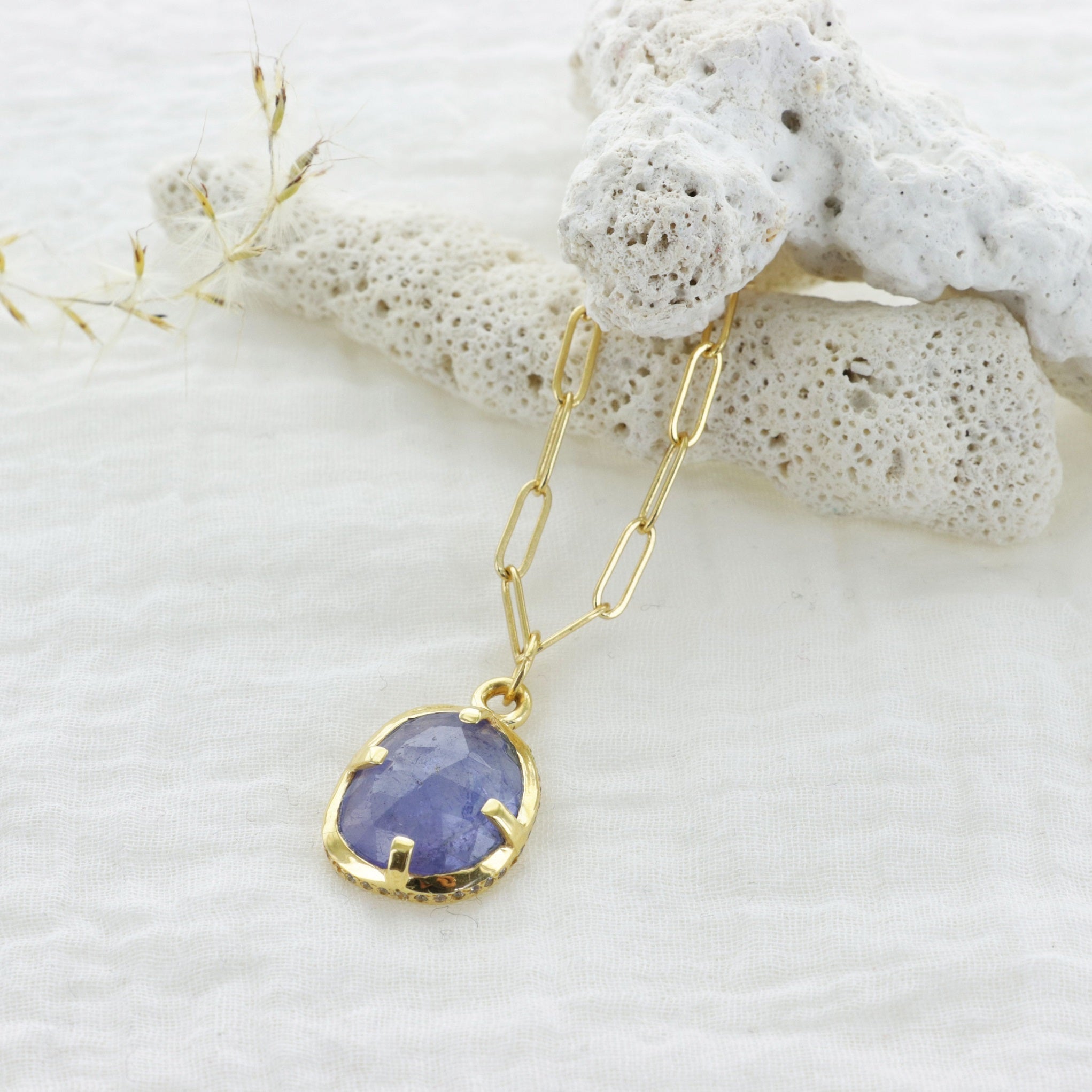 Leticia Ponti Colliers Albertine collier labradorite 42 cm