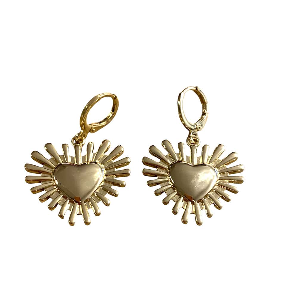 HYPNOCHIC Baby Ex Voto boucles oreilles cœur doré